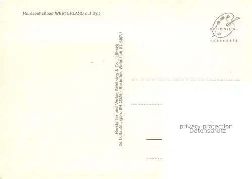 AK / Ansichtskarte Westerland_Sylt Nordseeheilbad Fliegeraufnahme Westerland_Sylt