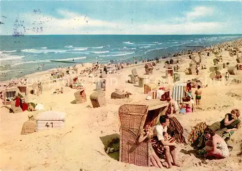 AK / Ansichtskarte Norderney_Nordseebad Badestrand Strandkorb Norderney_Nordseebad