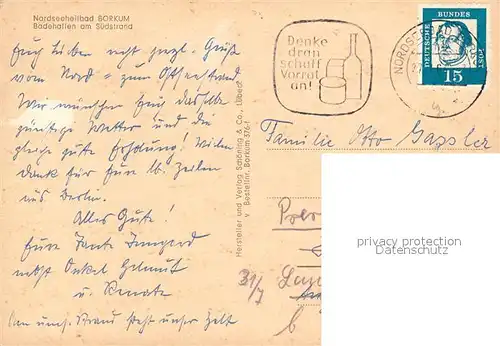 AK / Ansichtskarte Borkum_Nordseebad Badehallen am Suedstrand Promenade Borkum_Nordseebad