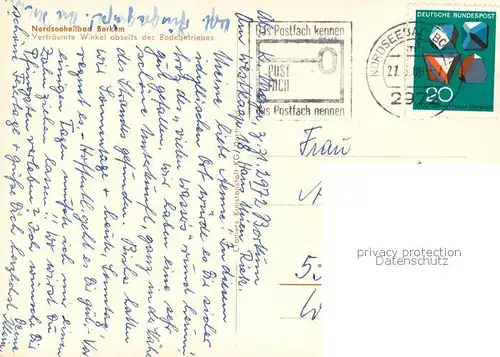 AK / Ansichtskarte Borkum_Nordseebad Vertraeumte Winkel abseits des Badebetriebes Borkum_Nordseebad