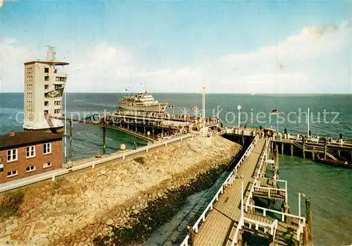 AK / Ansichtskarte Cuxhaven_Nordseebad Bunte Kuh vor der Alten Liebe Cuxhaven_Nordseebad