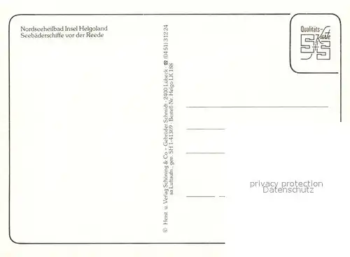 AK / Ansichtskarte Helgoland Seebaederschiffe vor der Reede Nordseeinsel Fliegeraufnahme Helgoland