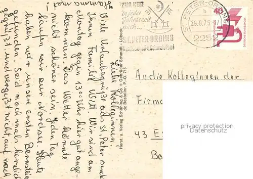 AK / Ansichtskarte St_Peter Ording Sandbank Arche Noah Leuchtturm Seebruecke Strandsegeln Wellenbad St_Peter Ording