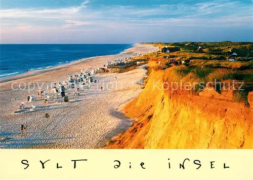 AK / Ansichtskarte Kampen_Sylt Rotes Kliff Strand Kampen Sylt