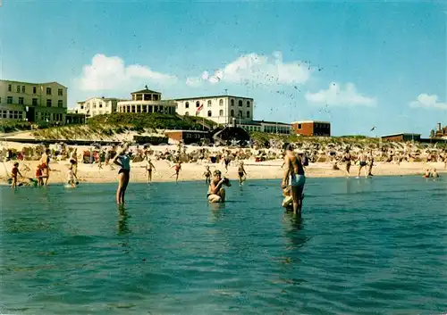AK / Ansichtskarte Wangerooge_Nordseebad Badestrand Wangerooge_Nordseebad