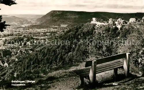 AK / Ansichtskarte Geislingen_Steige Ruine Helfenstein Geislingen_Steige