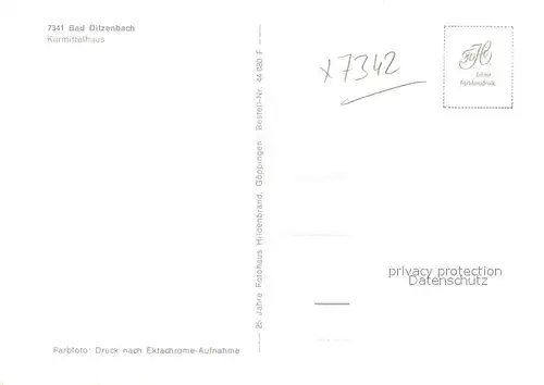 AK / Ansichtskarte Bad_Ditzenbach Kurmittelhaus Bad_Ditzenbach