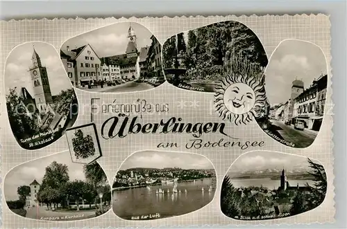 AK / Ansichtskarte ueberlingen_Bodensee Muensterstrasse Kurpark Kurhalle Stadtgarten ueberlingen Bodensee