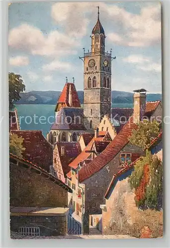 AK / Ansichtskarte ueberlingen_Bodensee Luziengasse Kuenstlerkarte  ueberlingen Bodensee