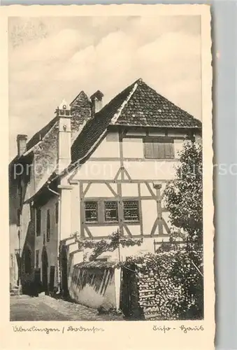 AK / Ansichtskarte ueberlingen_Bodensee Suso Haus  ueberlingen Bodensee