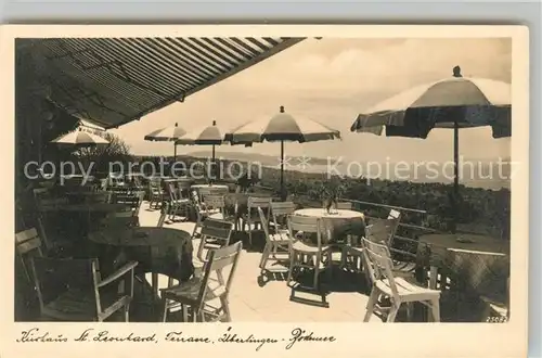 AK / Ansichtskarte ueberlingen_Bodensee Kurhaus St. Leonhard Terrasse  ueberlingen Bodensee