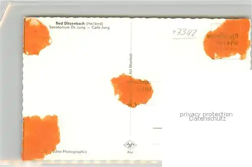 AK / Ansichtskarte Bad_Ditzenbach Sanatorium Dr. Jung Bad_Ditzenbach