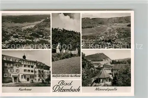 AK / Ansichtskarte Bad_Ditzenbach Fliegeraufnahme Wallfahrtskirche Ave Maria Bad_Ditzenbach