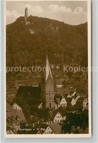 AK / Ansichtskarte Geislingen_Steige Kirche Geislingen_Steige