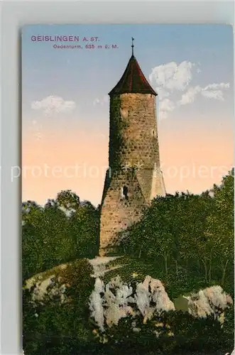 AK / Ansichtskarte Geislingen_Steige Oedenturm Geislingen_Steige