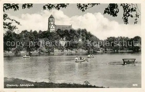 AK / Ansichtskarte Chemnitz Schlossteich Chemnitz