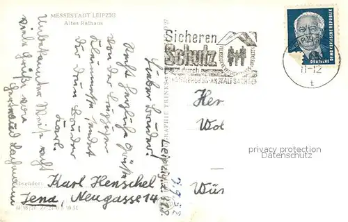 AK / Ansichtskarte Leipzig Altes Rathaus Leipzig