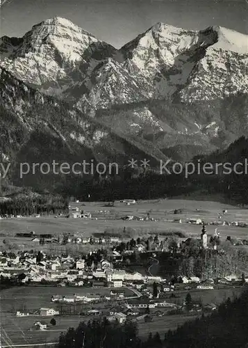 AK / Ansichtskarte Ruhpolding mit Sonntagshorn Fliegeraufnahme Ruhpolding