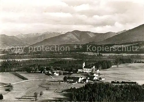 AK / Ansichtskarte Wies_Steingaden Fliegeraufnahme Landvolkshochschule Wies_Steingaden
