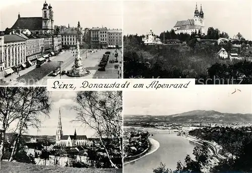 AK / Ansichtskarte Linz_Donau Donaupartie Kirchen Linz_Donau