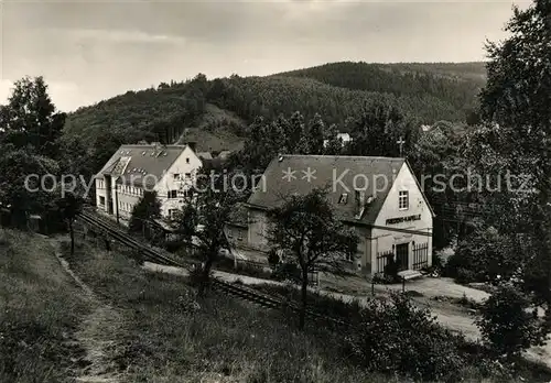 AK / Ansichtskarte Schmiedeberg _Dippoldiswalde Friedenskapelle mit Martin Luther King Haus Schmiedeberg 