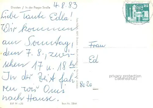 AK / Ansichtskarte Dresden Prager Strasse Dresden