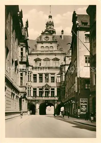 AK / Ansichtskarte Dresden Schloss mit Georgentor Dresden