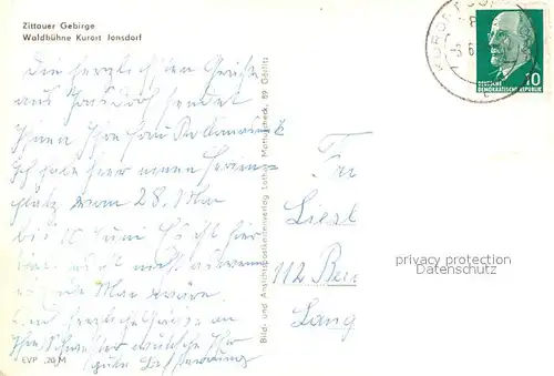 AK / Ansichtskarte Jonsdorf Waldbuehne Zittauer Gebirge Jonsdorf