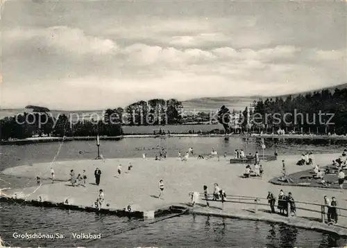 AK / Ansichtskarte Grossschoenau_Sachsen Volksbad Grossschoenau Sachsen