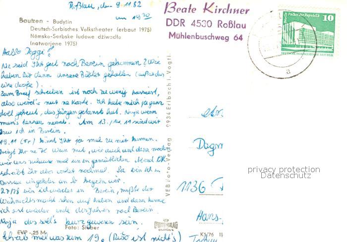 Ak Ansichtskarte Bautzen Deutsch Serbisches Volkstheater Bautzen Nr Kp Oldthing Ansichtskarten Sachsen