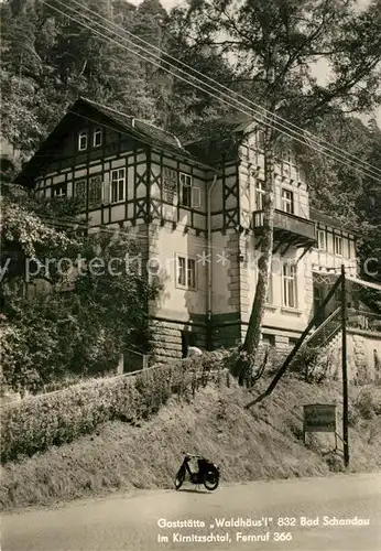 AK / Ansichtskarte Bad_Schandau Restaurant Waldhaeusl im Kirnitzschtal Bad_Schandau