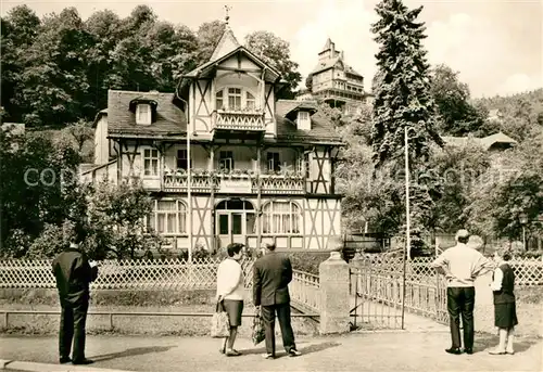 AK / Ansichtskarte Schwarzburg_Thueringer_Wald Ferienhaus VE Wohnungs  und Gesellschafts Baukombinat Leipzig Fachwerk Schwarzburg_Thueringer