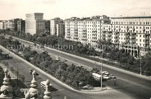 AK / Ansichtskarte Moskau_Moscou Leningradsky Prospekt Moskau Moscou