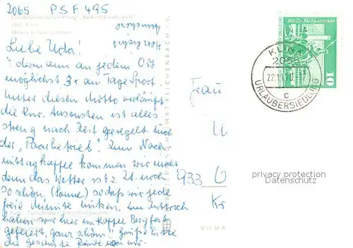 AK / Ansichtskarte Klink_Waren FDGB Urlaubersiedlung Voelkerfreundschaft Klink Waren