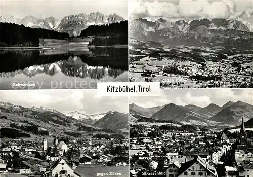 AK / Ansichtskarte Kitzbuehel_Tirol Schwarzsee Kaiser Fliegeraufnahmen Kitzbuehel Tirol
