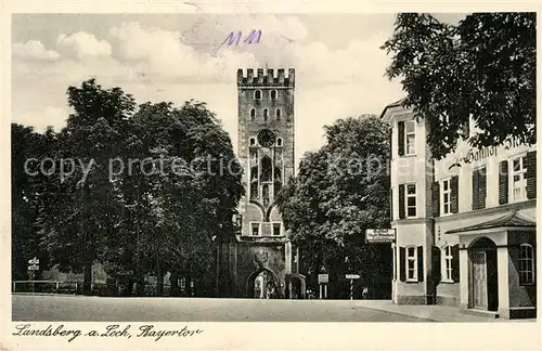 AK / Ansichtskarte Landsberg_Lech Bayertor Landsberg_Lech