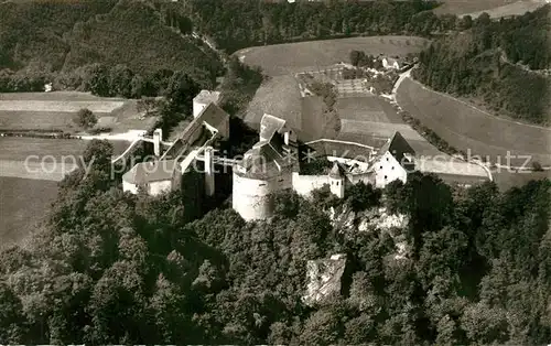 AK / Ansichtskarte Beuron_Donautal Fliegeraufnahme Burg Wildenstein Beuron Donautal
