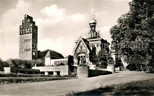 AK / Ansichtskarte Darmstadt Russische Kapelle Hochzeitsturm Darmstadt