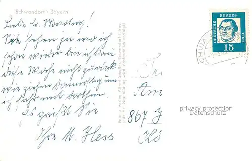 AK / Ansichtskarte Schwandorf Blasturm Marktplatz Kreuzberg Schwandorf