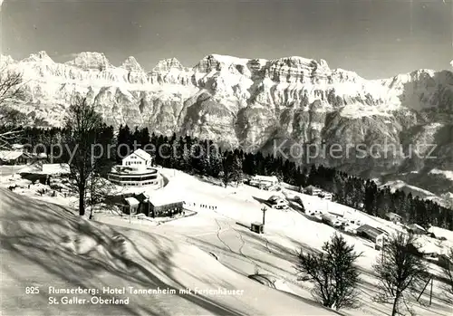 AK / Ansichtskarte Flums_SG Flumserberg Hotel Tannenheim Flums_SG