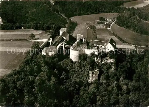 AK / Ansichtskarte Beuron_Donautal Fliegeraufnahme Burg Wildenstein Beuron Donautal