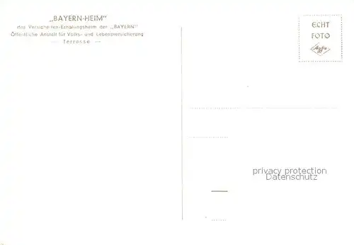 AK / Ansichtskarte Tegernsee Bayern Heim Erholungsheim  Tegernsee