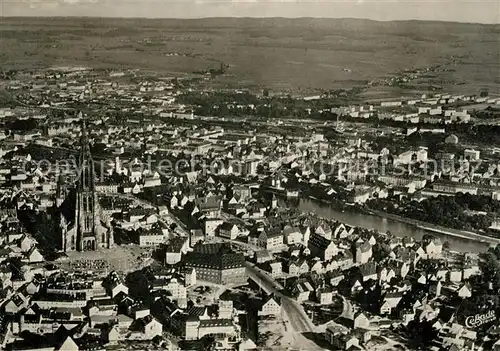 AK / Ansichtskarte Ulm_Donau Fliegeraufnahme Ulm_Donau
