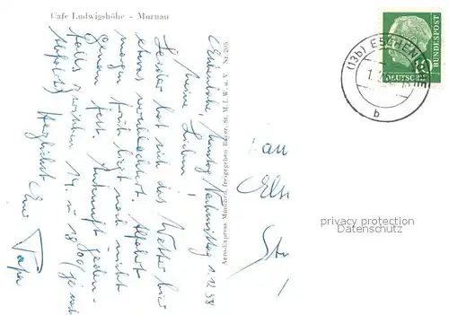 AK / Ansichtskarte Murnau_Staffelsee Fliegeraufnahme Cafe Ludwigshoehe Murnau_Staffelsee