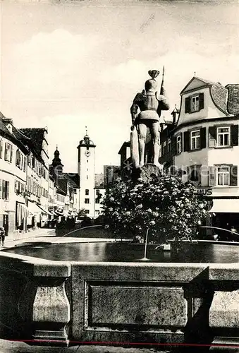 AK / Ansichtskarte Bad_Mergentheim Milchlingsbrunnen Schloss Bad_Mergentheim
