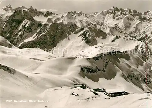 AK / Ansichtskarte Nebelhorn Berghotel Hoefatsblick Nebelhorn