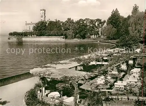 AK / Ansichtskarte Langenargen_Bodensee Kurhaus Schloss Montfort Uferpromenade Langenargen Bodensee