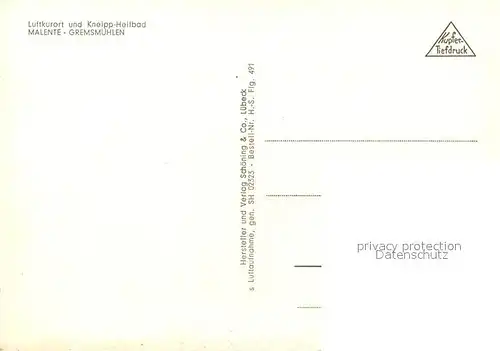 AK / Ansichtskarte Malente Gremsmuehlen Fliegeraufnahme Malente Gremsmuehlen