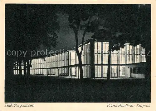 AK / Ansichtskarte Bad_Mergentheim Wandelhalle Kurpark Bad_Mergentheim