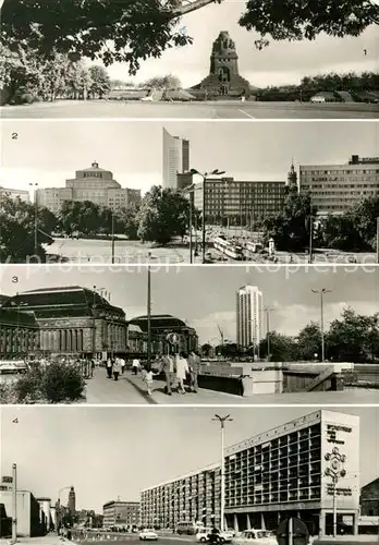 AK / Ansichtskarte Leipzig Voelkerschlachtdenkmal Interhotel Stadt Leipzig Wintergartenstrasse Leipzig